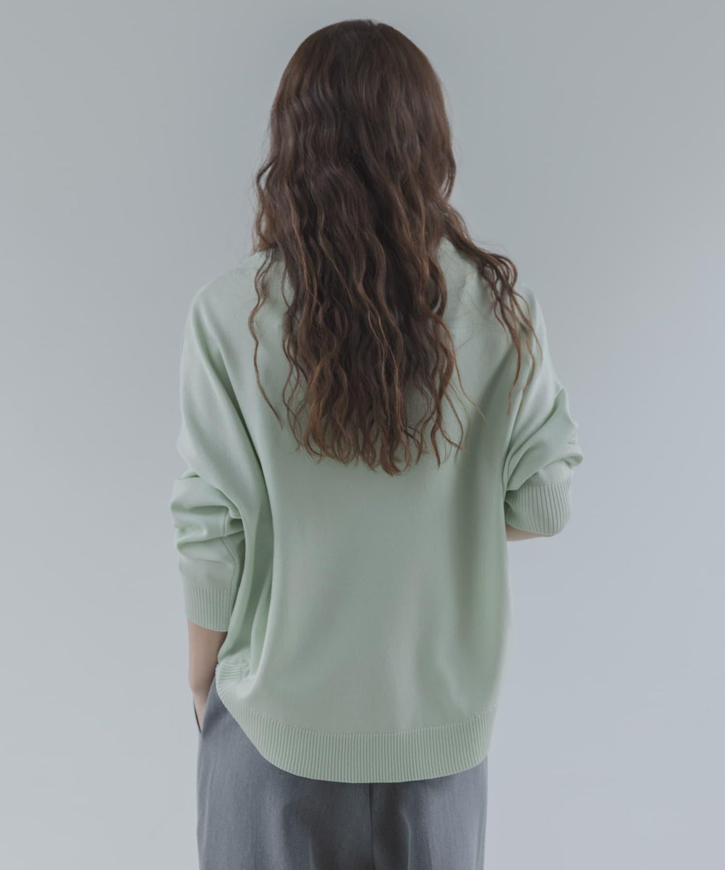 防起球繭形針織上衣（部分色）