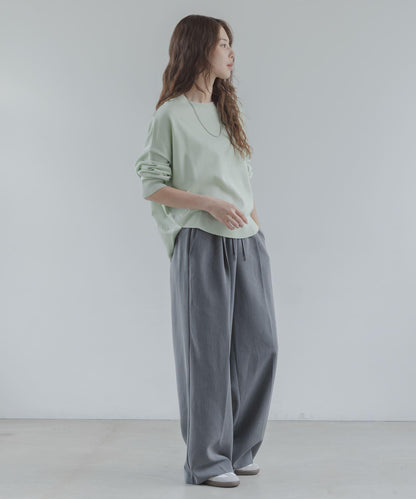 防起球繭形針織上衣（部分色）