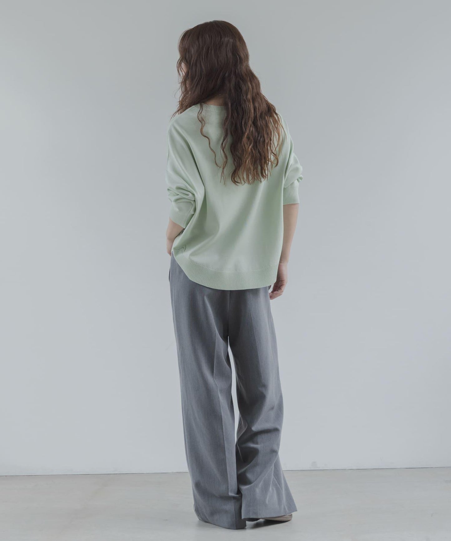 防起球繭形針織上衣（部分色）