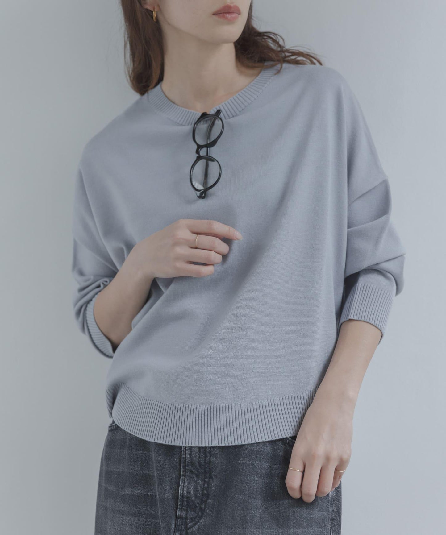 防起球繭形針織上衣（部分色）