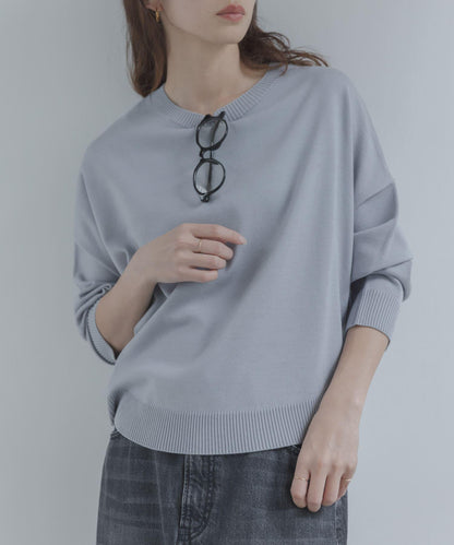 防起球繭形針織上衣（部分色）