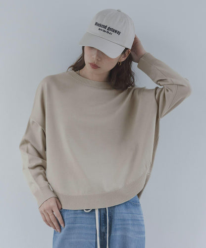 防起球繭形針織上衣（部分色）