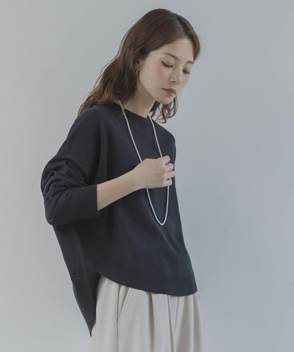 防起球繭形針織上衣（部分色）