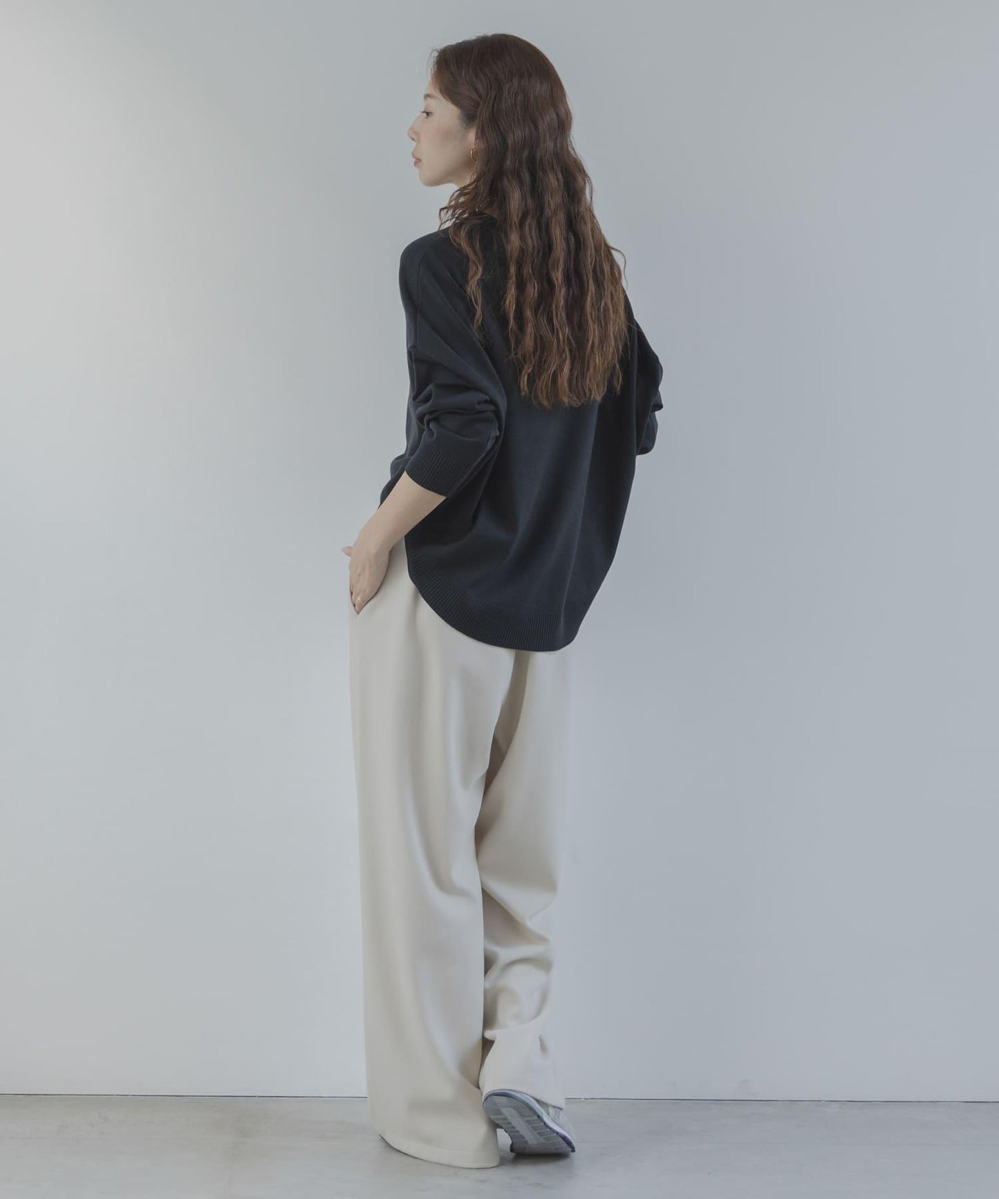 防起球繭形針織上衣（部分色）