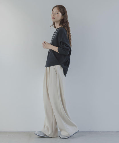 防起球繭形針織上衣（部分色）