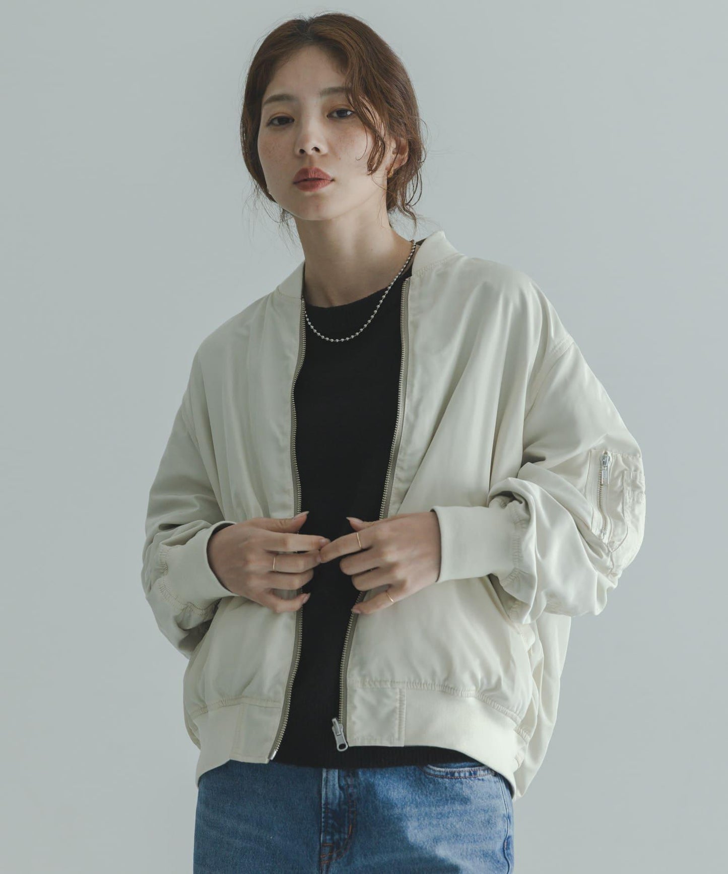 可雙面穿寬鬆 MA-1夾克