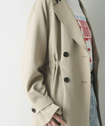 防潑水防紫外線 抽繩風衣