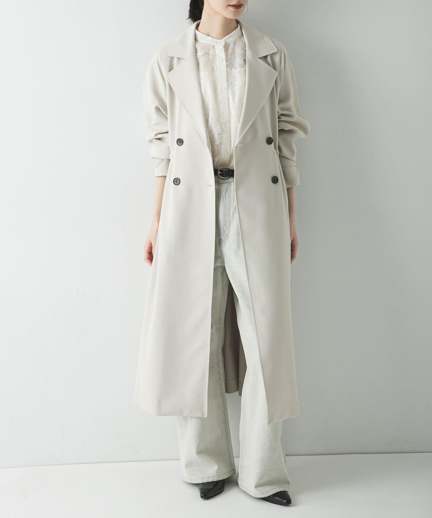 防潑水防紫外線 抽繩風衣