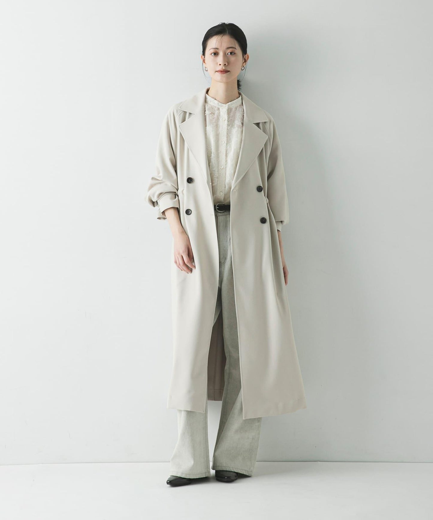 防潑水防紫外線 抽繩風衣