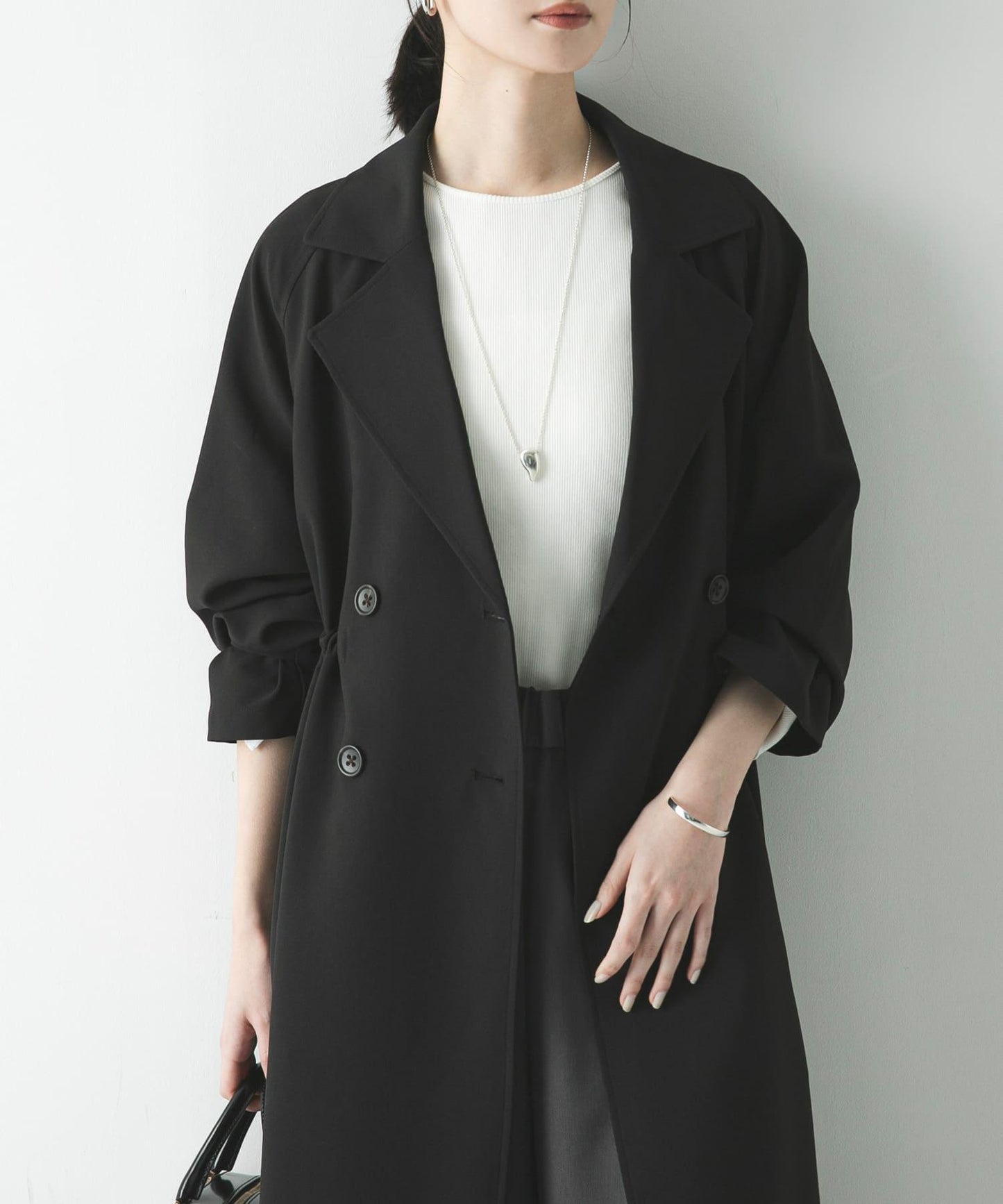 防潑水防紫外線 抽繩風衣