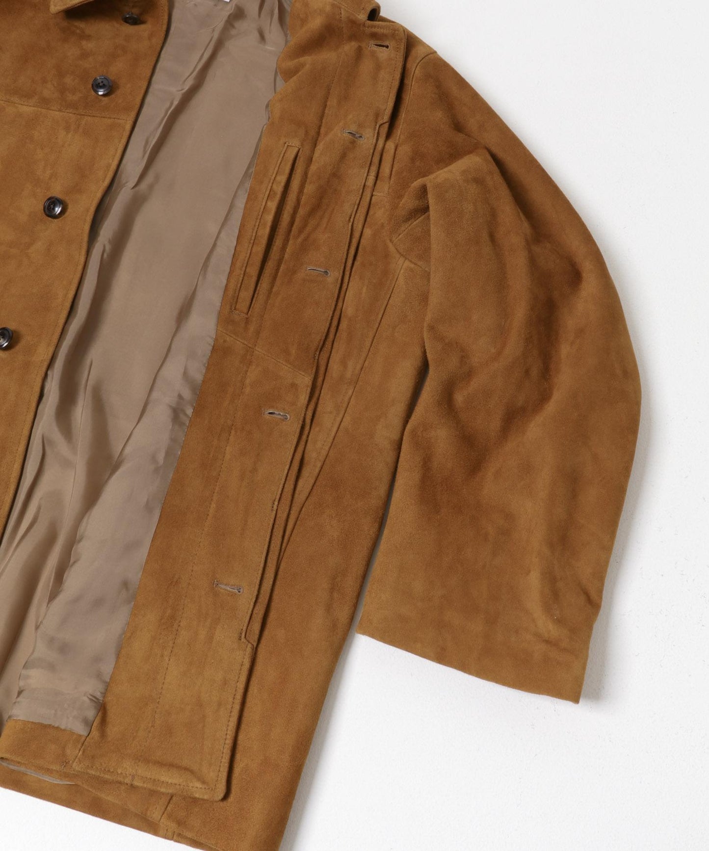 山羊麂皮 GOAT SUEDE MAC COAT 風衣