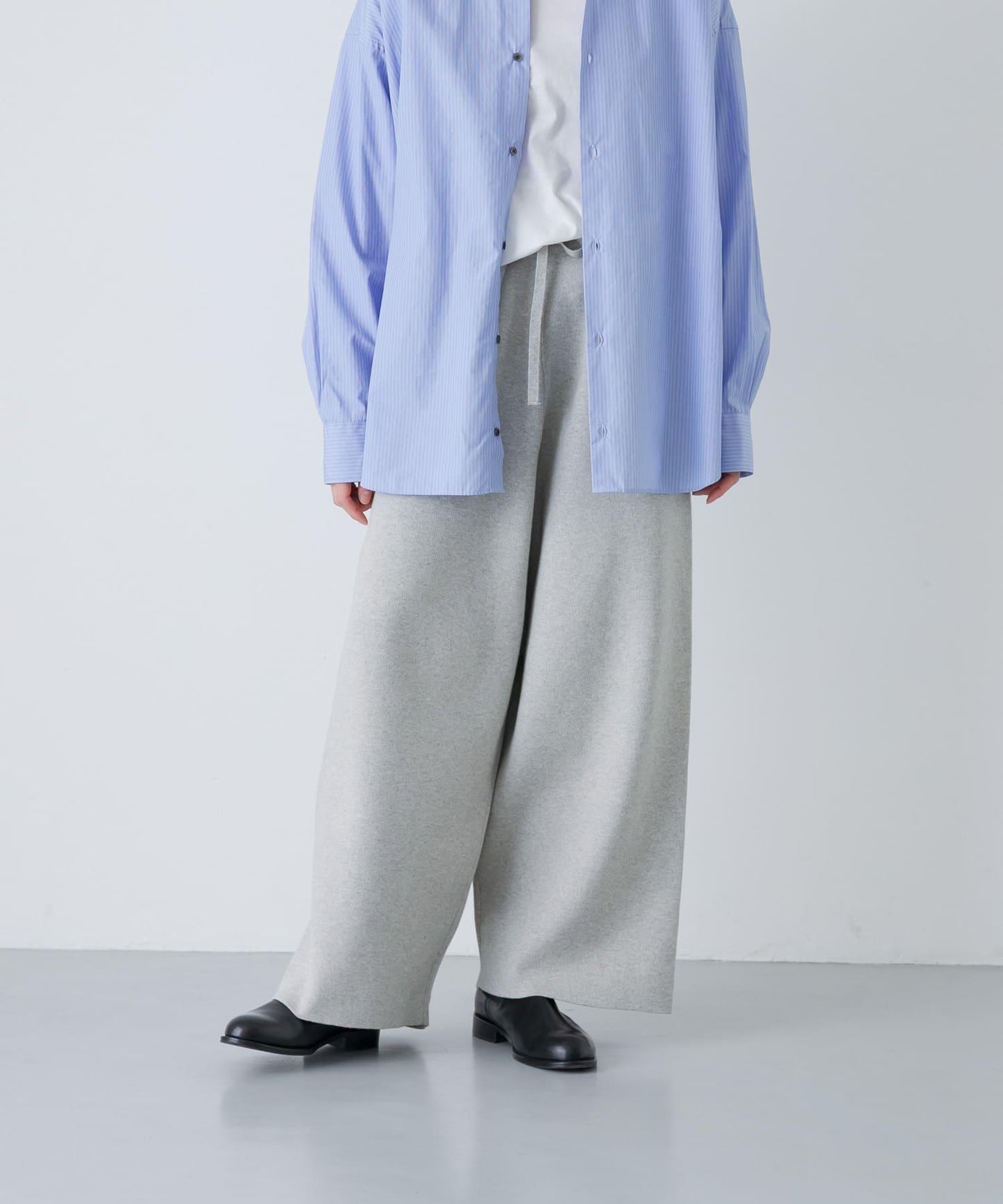 棉羊絨針織褲子