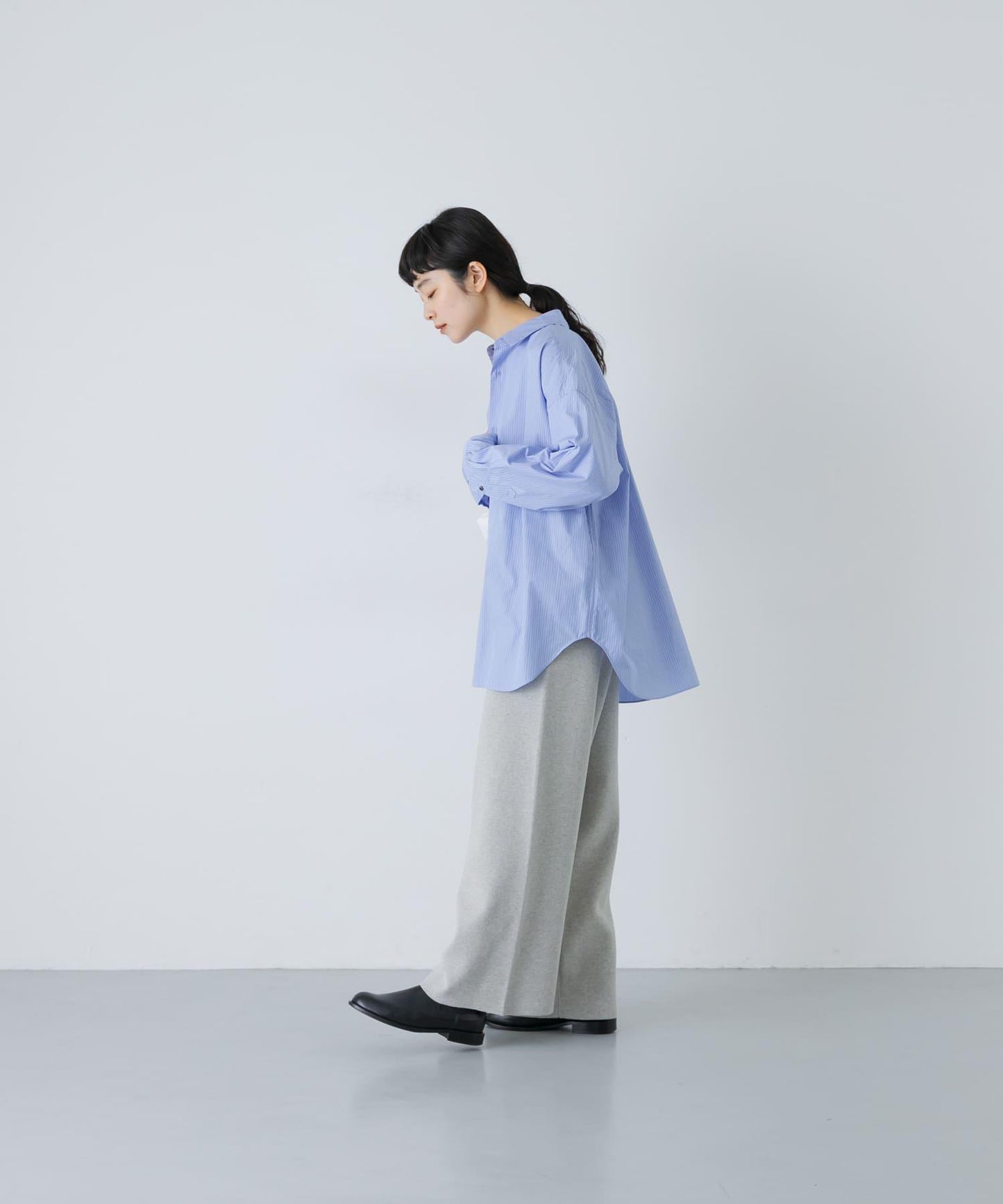 棉羊絨針織褲子