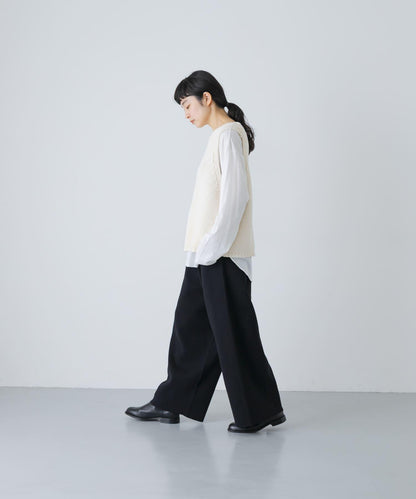 棉羊絨針織褲子