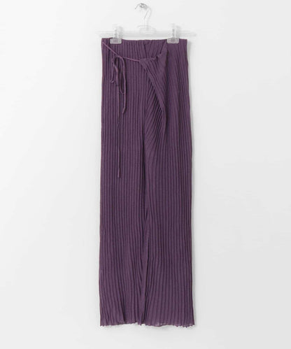 裹身設計 WRAP KNIT RIB 針織羅紋 褲子