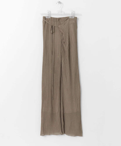 裹身設計 WRAP KNIT RIB 針織羅紋 褲子