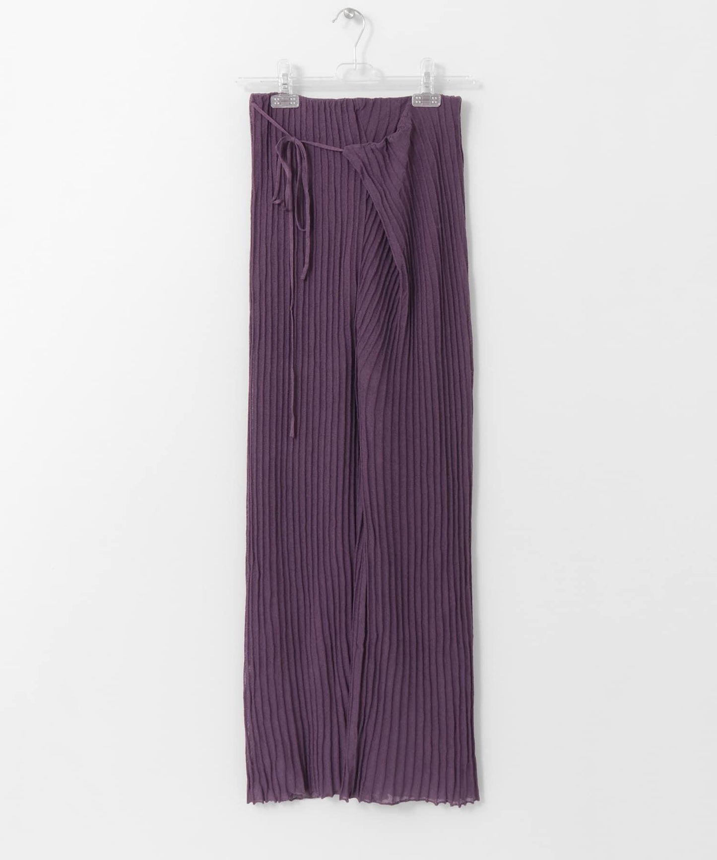 裹身設計 WRAP KNIT RIB 針織羅紋 褲子