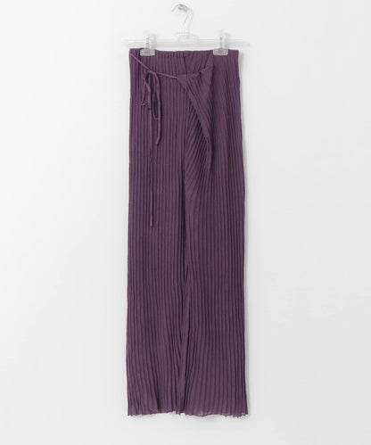 裹身設計 WRAP KNIT RIB 針織羅紋 褲子