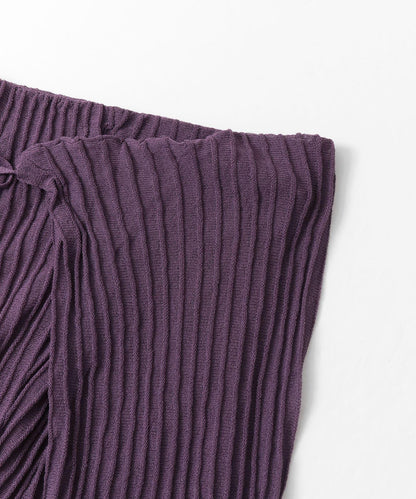 裹身設計 WRAP KNIT RIB 針織羅紋 褲子