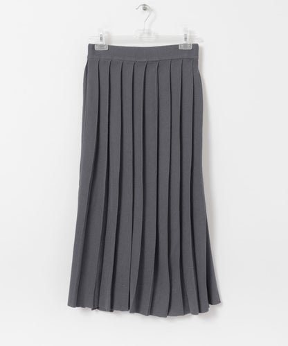 knit pleats skirt 半身裙