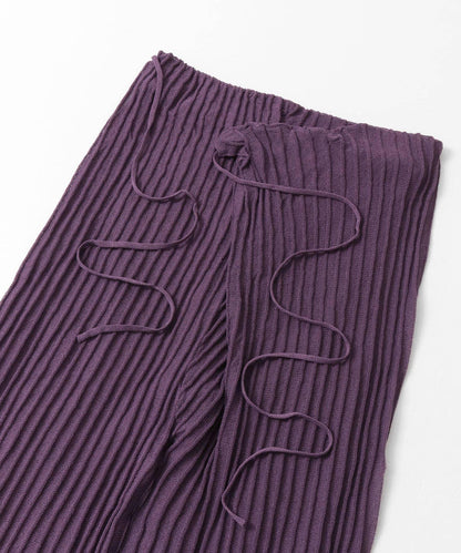 裹身設計 WRAP KNIT RIB 針織羅紋 褲子