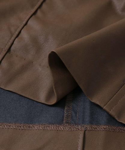 eco leather 短褲