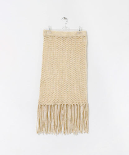 fringe mesh 設計 半身裙