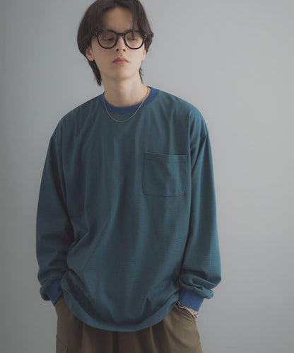 細條紋長袖T恤