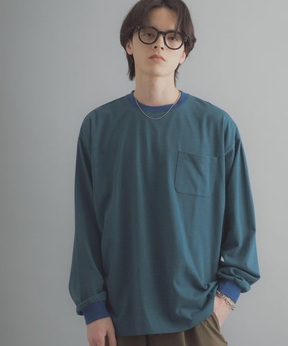 細條紋長袖T恤