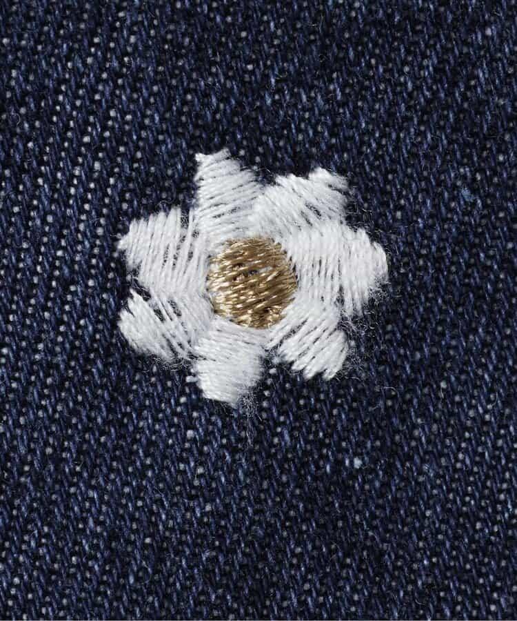 愛心雛菊刺繡＋裹身設計＋短款裙褲