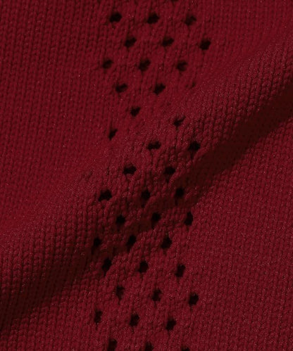 多樣紐扣設計 蓬袖 麻花針織 針織開衫