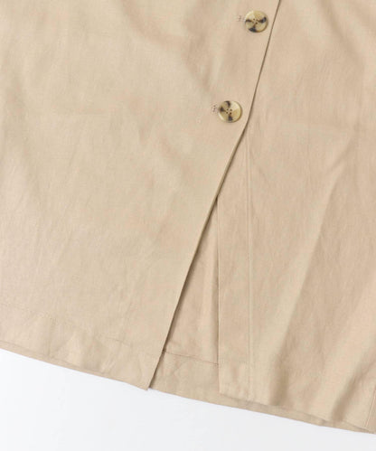 紐扣裝飾修身半身裙