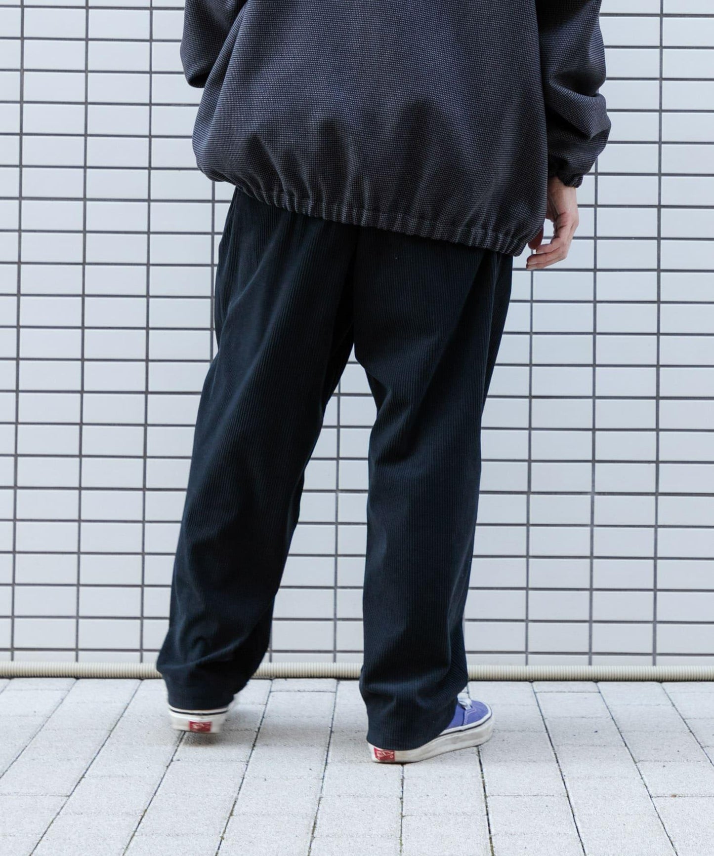 Dad簡約燈芯絨寬鬆長褲
