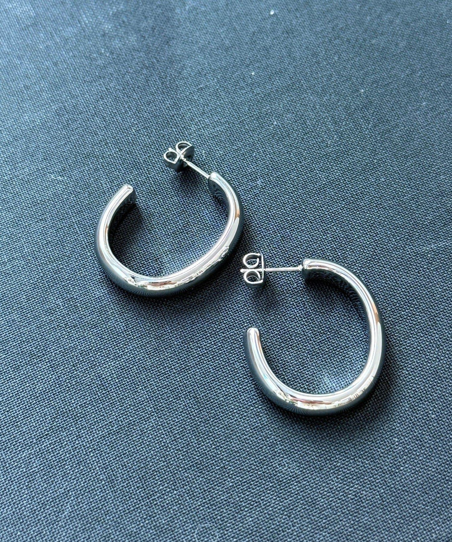 金屬過敏適用/不鏽鋼【GALENA/ガレナ】橢圓形耳環