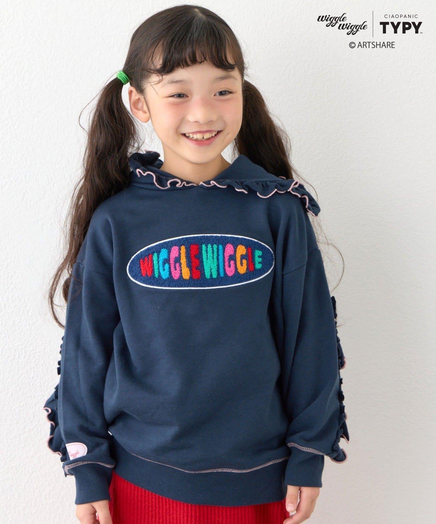 CIAOPANIC TYPY KIDS 拼色花邊連帽衛衣