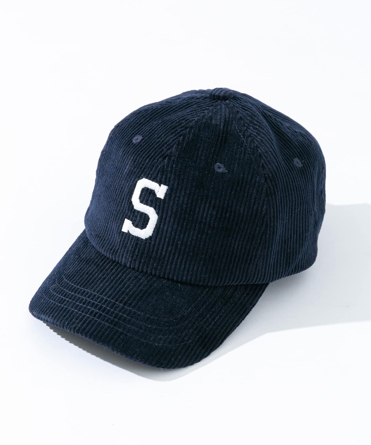 燈芯絨刺繡棒球帽