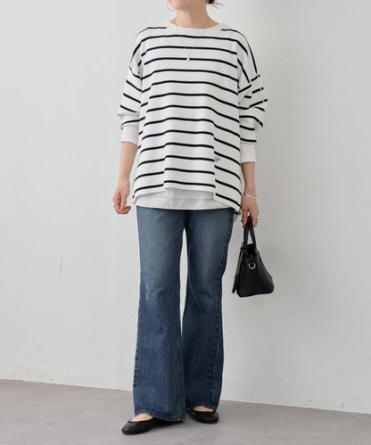 BA字母側拉鍊針織衫