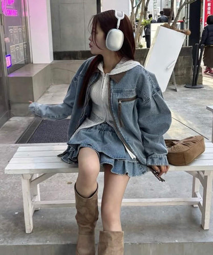 層疊迷你半身裙