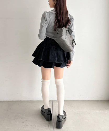 層疊迷你半身裙