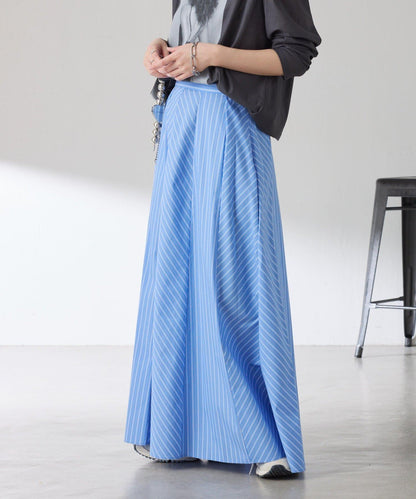 拼接條紋半身裙