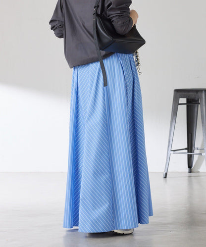 拼接條紋半身裙