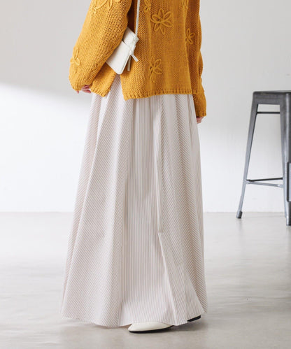 拼接條紋半身裙