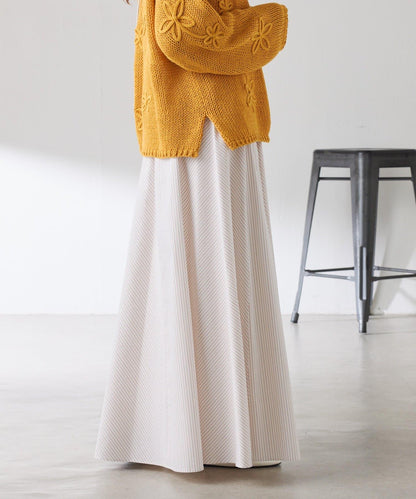 拼接條紋半身裙