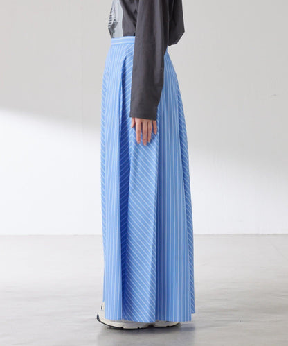 拼接條紋半身裙