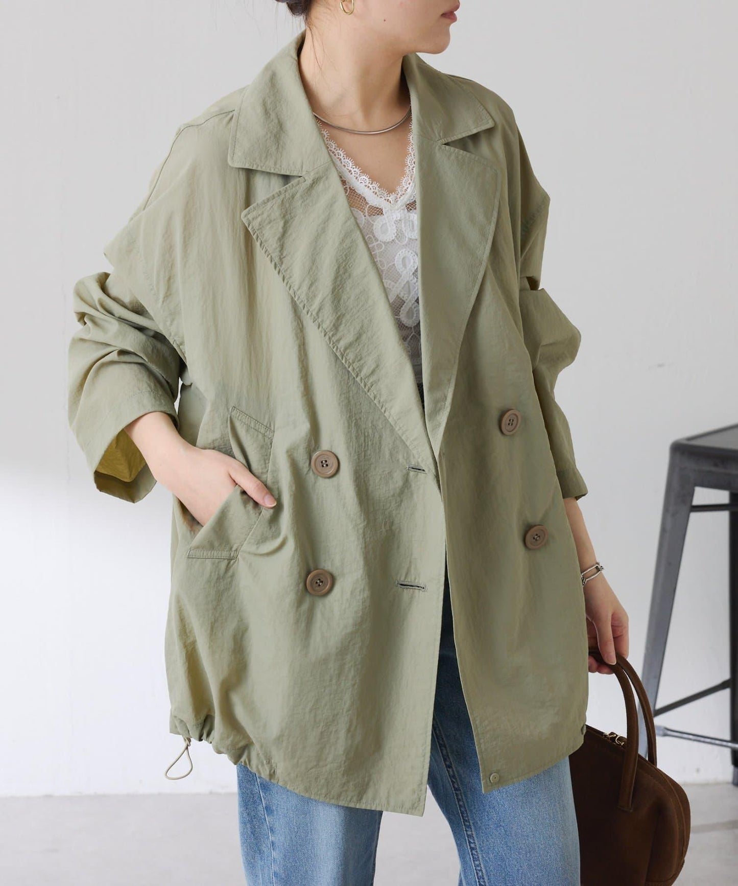 輕量200g Air Nylon 中長款風衣