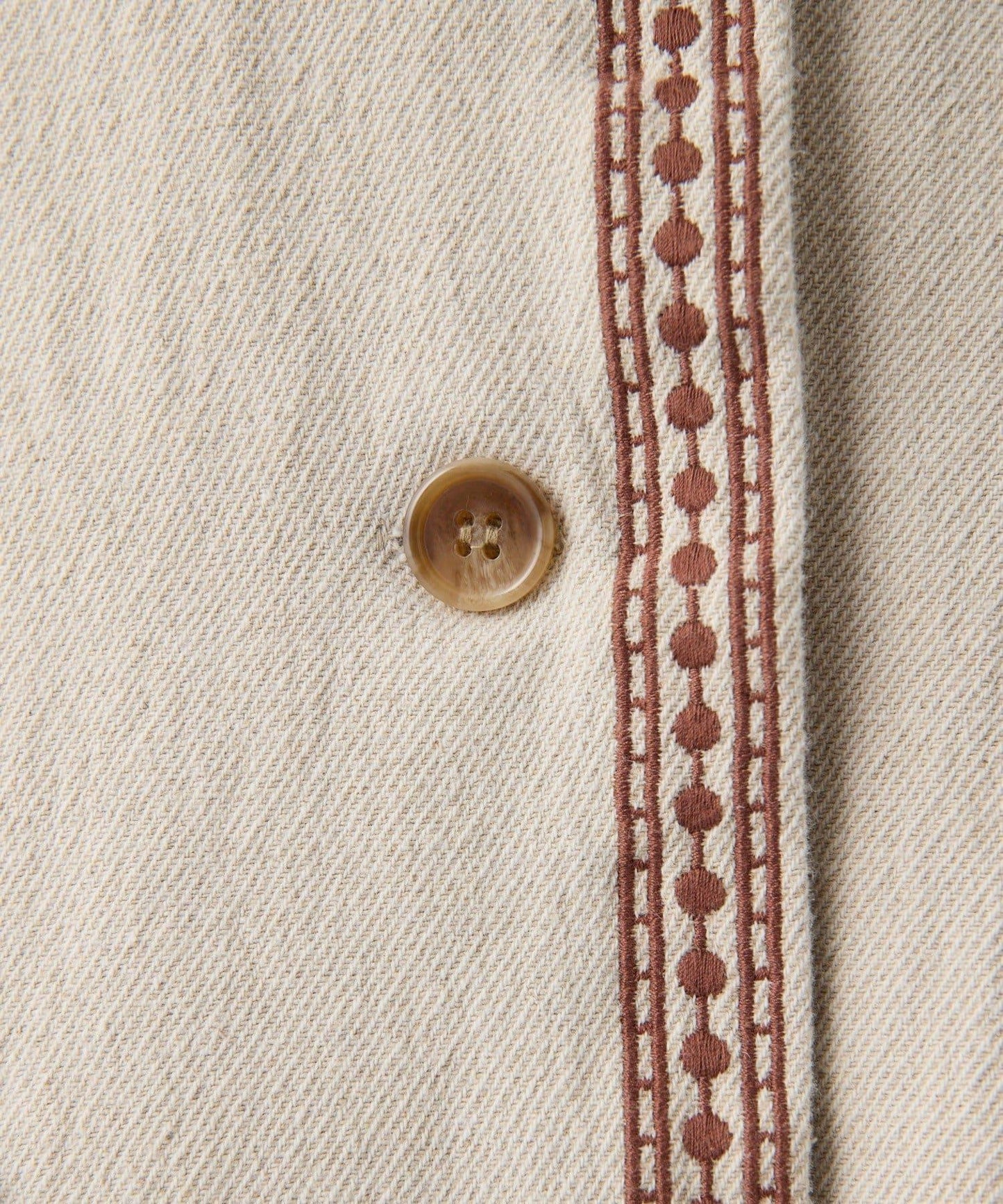 《ヒップが隠れる丈感》 花卉刺繡夾克