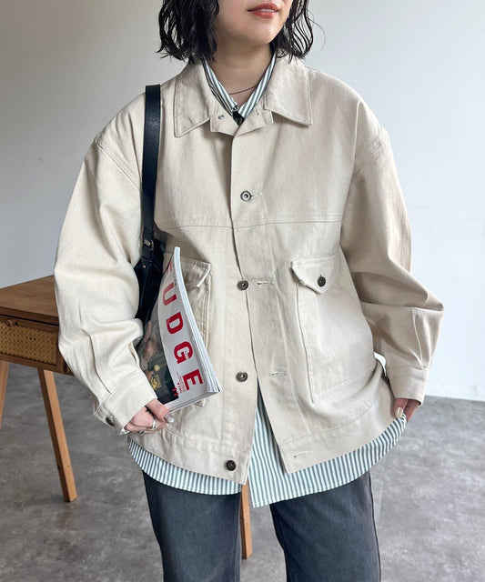 USA棉牛仔工裝外套