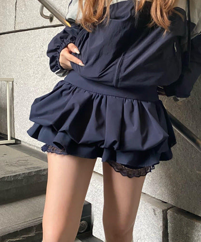 層疊氣球廓形半身裙
