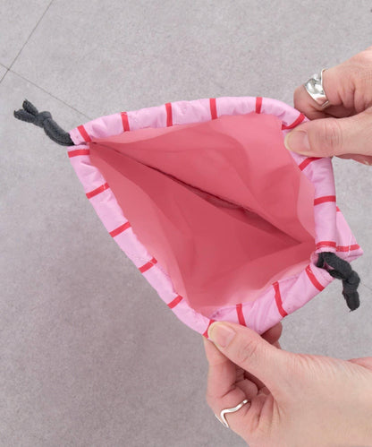 兒童入學準備條紋多用束口袋