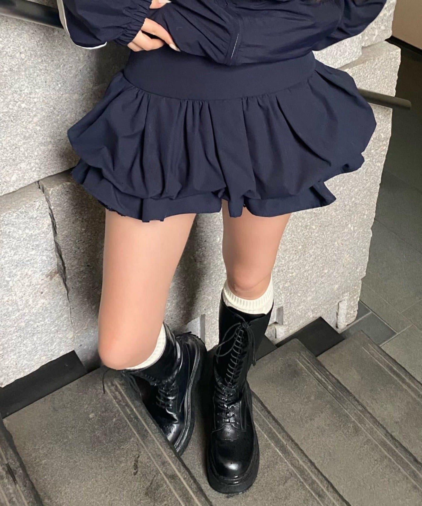 層疊氣球廓形半身裙